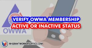 OWWA Membership Verification Online: Check Active or Inactive Status ...
