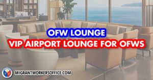 ofw lounge is open for overseas filipino workers in philippines